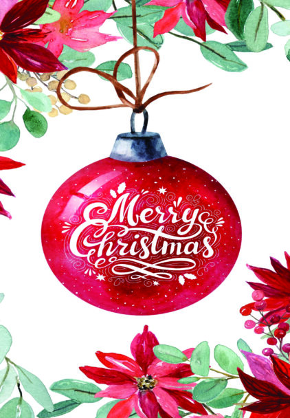 kalėdinis atvirukas "merry christmas"