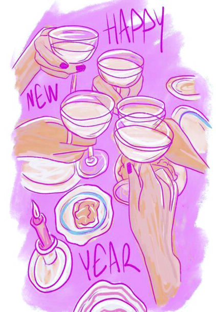 atvirukas naujiesiems metams