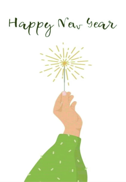 atvirukas "happy new year"